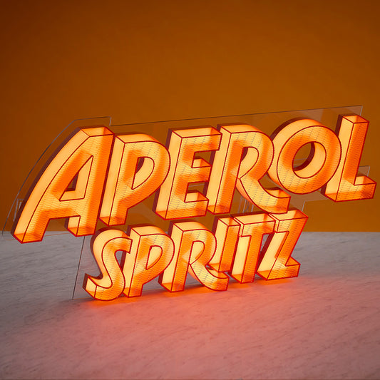 Aperol Spritz lysskilt