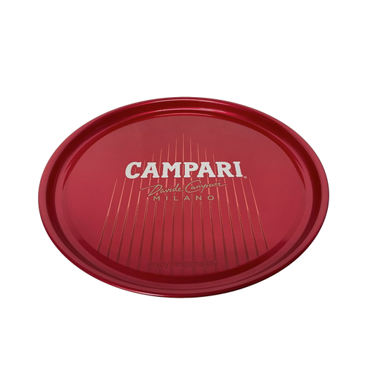 Campari serveringsbakke (metal)