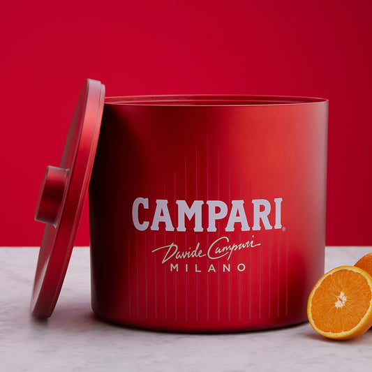 Campari rød isspand
