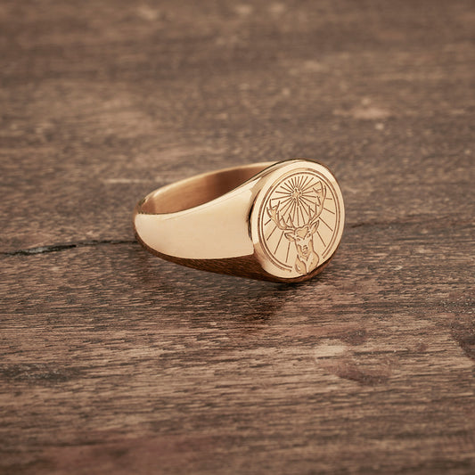 Jägermeister guldbelagt "meister" ring