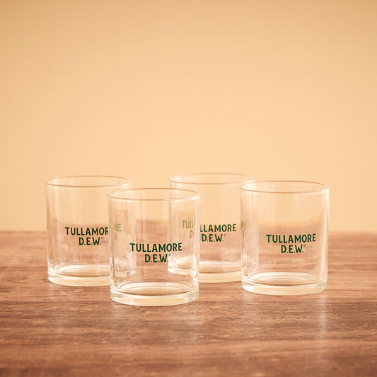 Tullamore D.E.W. low ball glas - 4 stk.