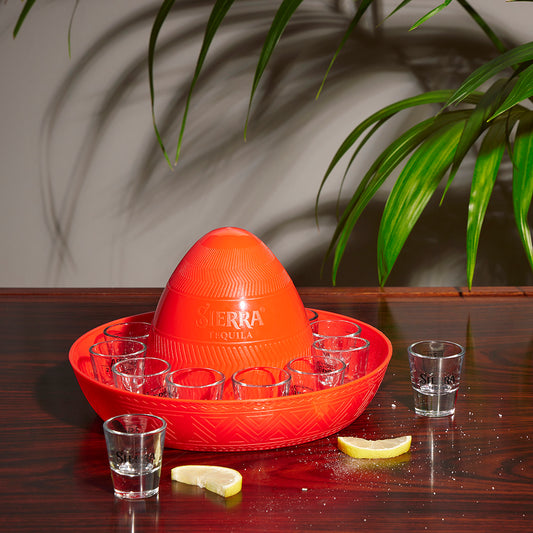 Sierra Tequila Blanco shotbakke m. 11 glas