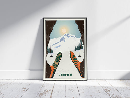 Jägermeister Plakat - Ski - 50x70 cm