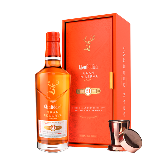 Glenfiddich 21 år Gran Reserva Single Malt Scotch Whisky 40% 70cl m. kop